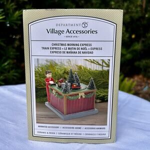 Dept. 56 Village Christmas Morning Express Train Animated Access #6013023 MIB